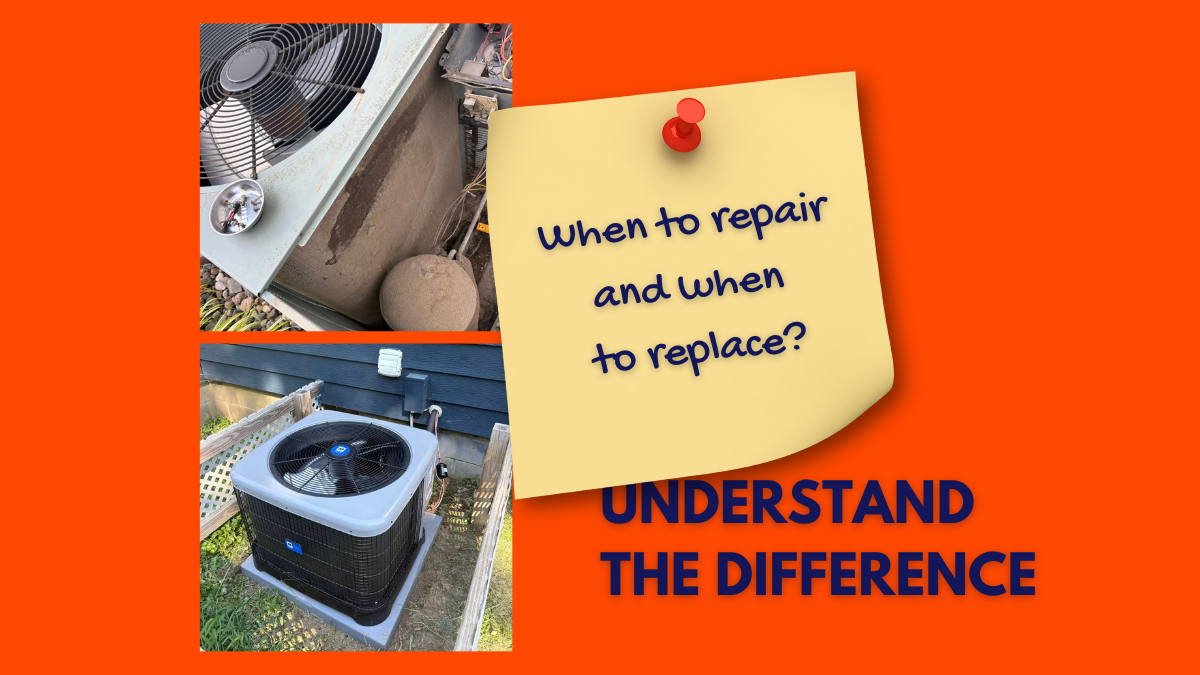 Difference between repairing and replacing your HVAC